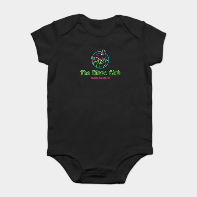 Grosse Pointe Blank Hippo Club T-Shirt Baby Bodysuit by dumbshirts